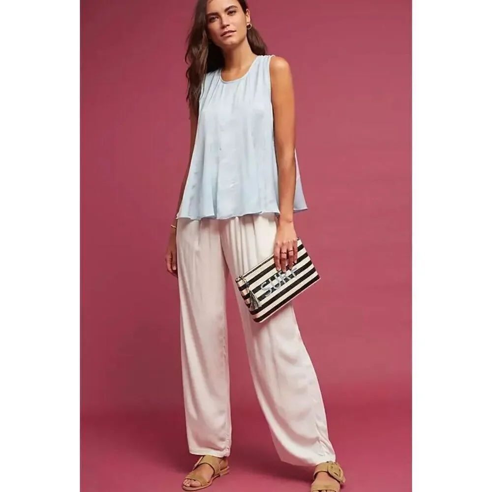 ✨Anthropologie eri + ali Sky Blue swing tank Small✨
